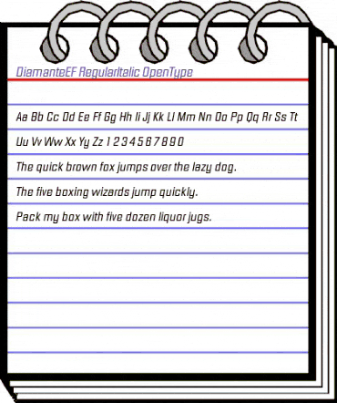 DiamanteEF RegularItalic animated font preview DiamanteEF RegularItalic animated font preview