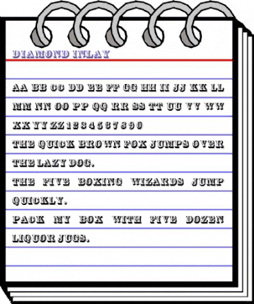 Diamond Inlay Regular animated font preview