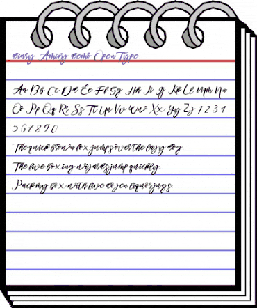 Diary Amily Regular animated font preview Diary Amily Regular animated font preview