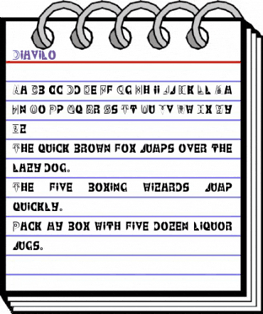 Diavilo Regular animated font preview
