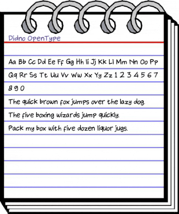 Didno Regular animated font preview