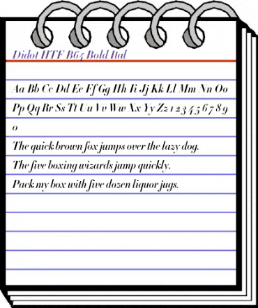 Didot Bold Italic animated font preview Didot Bold Italic animated font preview