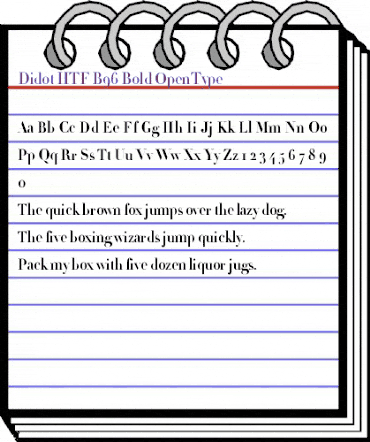 Didot HTF-B96-Bold animated font preview Didot HTF-B96-Bold animated font preview