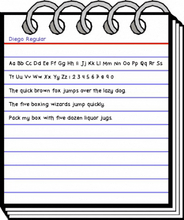 Diego Regular animated font preview