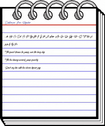 Diettersen Free Regular animated font preview Diettersen Free Regular animated font preview