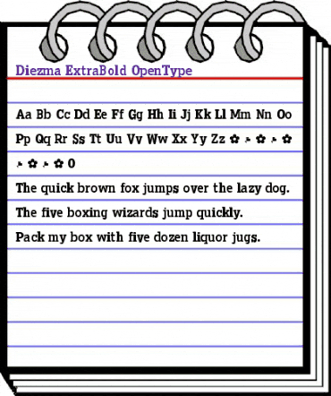 Diezma Rd ExtBd Regular animated font preview Diezma Rd ExtBd Regular animated font preview