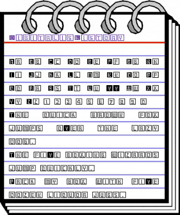 DigitalisHistory Regular animated font preview DigitalisHistory Regular animated font preview