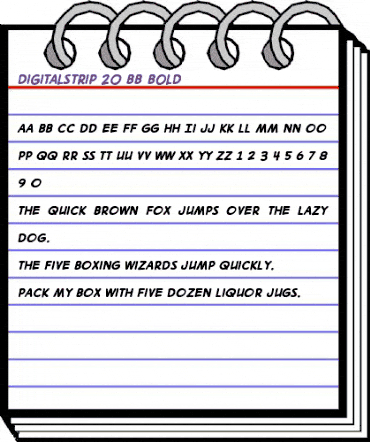 DigitalStrip 2.0 BB Bold animated font preview DigitalStrip 2.0 BB Bold animated font preview