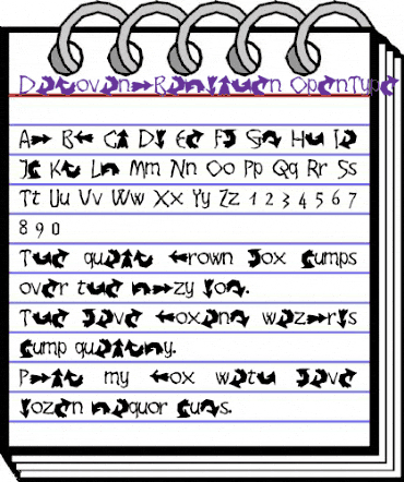 DikovinaBildchen Regular animated font preview
