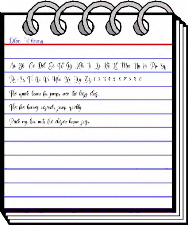 Dilan Whemsy Regular animated font preview