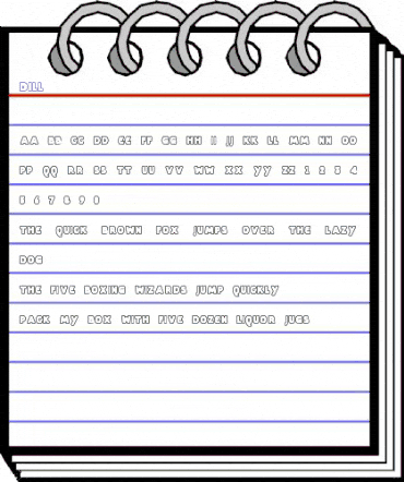Dill Regular animated font preview Dill Regular animated font preview