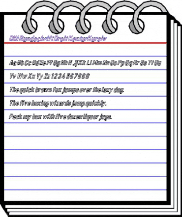 DIN Rundschrift BreitKontKu animated font preview DIN Rundschrift BreitKontKu animated font preview