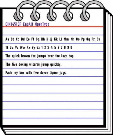 DIN1451EF EngAlt animated font preview DIN1451EF EngAlt animated font preview