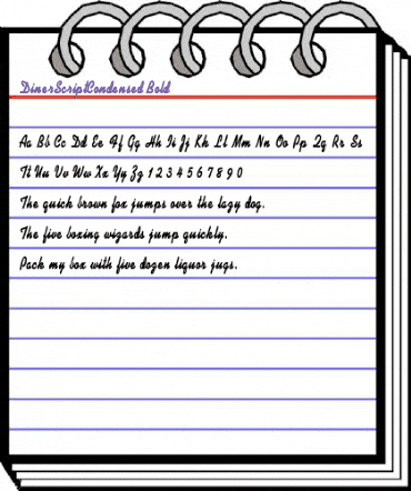 DinerScriptCondensed Bold animated font preview DinerScriptCondensed Bold animated font preview