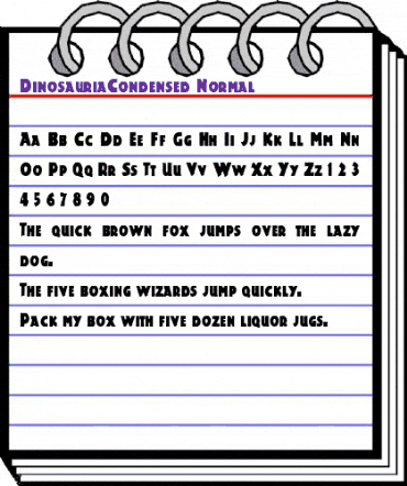 DinosauriaCondensed Normal animated font preview DinosauriaCondensed Normal animated font preview