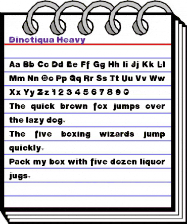 Dinotiqua-Heavy Regular animated font preview Dinotiqua-Heavy Regular animated font preview