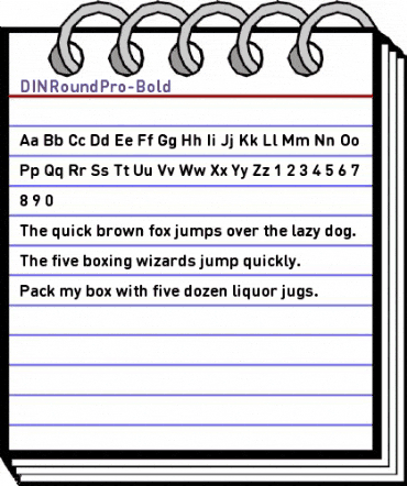 DIN Round Pro Bold animated font preview DIN Round Pro Bold animated font preview