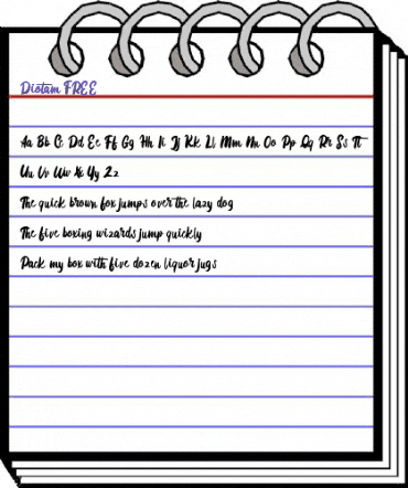 Diotam FREE Regular animated font preview Diotam FREE Regular animated font preview