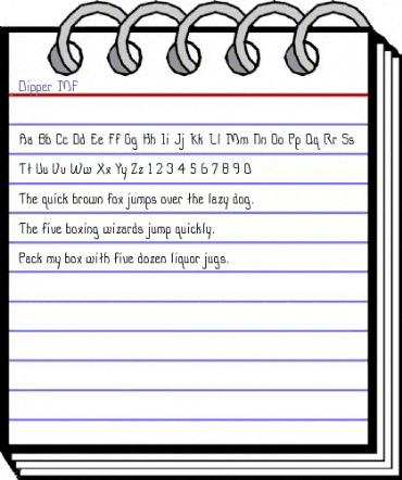 Dipper MF Regular animated font preview Dipper MF Regular animated font preview