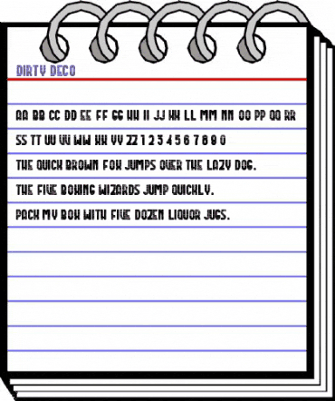 Dirty Deco Regular animated font preview Dirty Deco Regular animated font preview