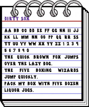 dirty sox Regular animated font preview dirty sox Regular animated font preview