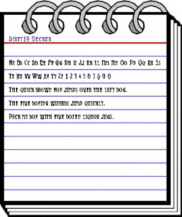 Dirty19 Becker Regular animated font preview Dirty19 Becker Regular animated font preview