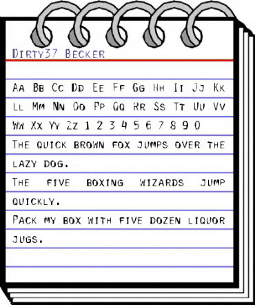 Dirty37 Becker Regular animated font preview Dirty37 Becker Regular animated font preview