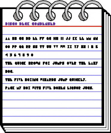 Disco Deck Condensed Condensed animated font preview Disco Deck Condensed Condensed animated font preview