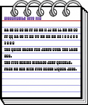 Discomobile 1972 Mid animated font preview