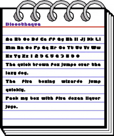 Discotheque Regular animated font preview