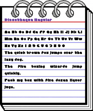 Discotheque Regular animated font preview Discotheque Regular animated font preview