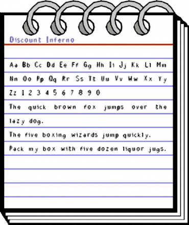 Discount Inferno Regular animated font preview Discount Inferno Regular animated font preview