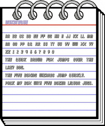 Diskoteque Regular animated font preview