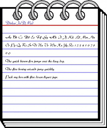 DiskusJoiDMed Regular animated font preview