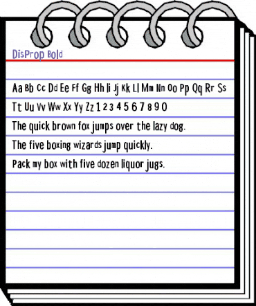 DisProp-Bold Regular animated font preview DisProp-Bold Regular animated font preview