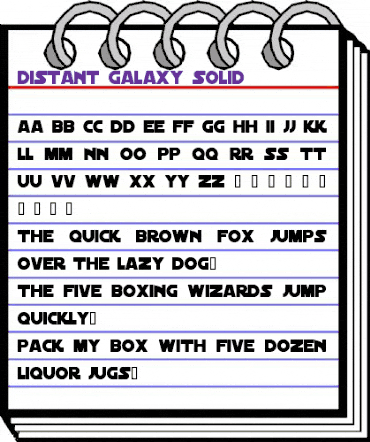 Distant Galaxy Solid Regular animated font preview Distant Galaxy Solid Regular animated font preview