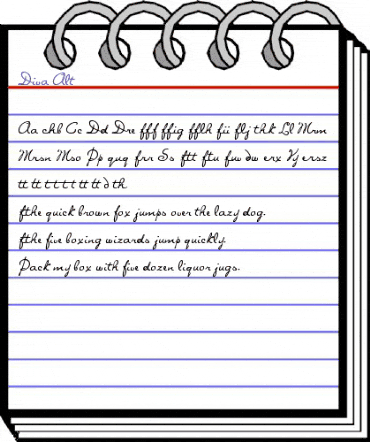 Diva Alt Regular animated font preview Diva Alt Regular animated font preview