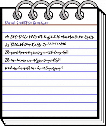 Diveil ScriptFree Regular animated font preview