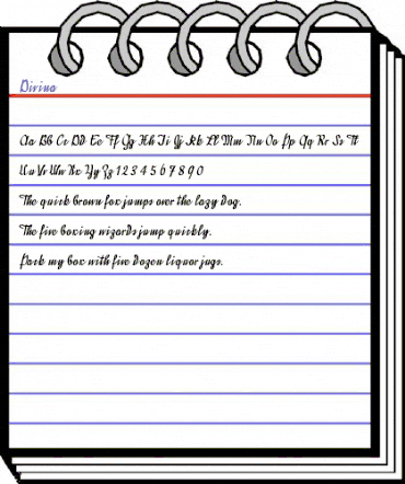 Divina Regular animated font preview