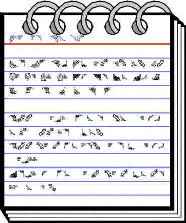 Dizzinz Corners Regular animated font preview