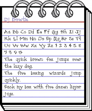 Dj Bowtie Regular animated font preview Dj Bowtie Regular animated font preview
