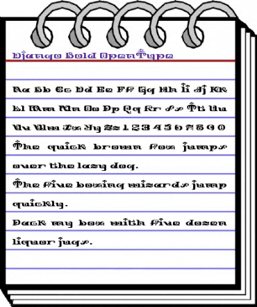 Django Bold animated font preview Django Bold animated font preview