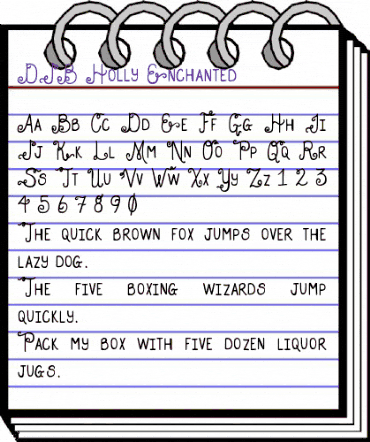 DJB Holly Enchanted Regular animated font preview DJB Holly Enchanted Regular animated font preview