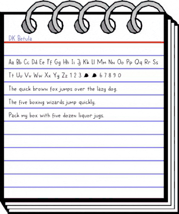 DK Betula Regular animated font preview DK Betula Regular animated font preview