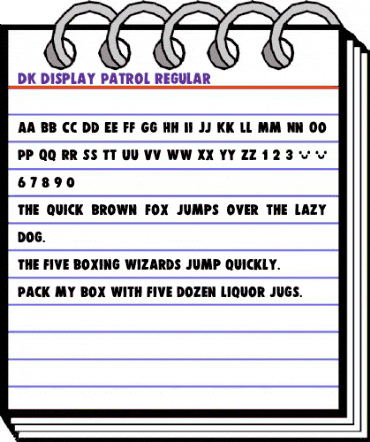 DK Display Patrol Regular animated font preview DK Display Patrol Regular animated font preview