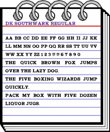 DK Southwark Regular animated font preview DK Southwark Regular animated font preview