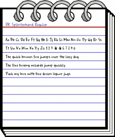 DK Splinterhand Regular animated font preview DK Splinterhand Regular animated font preview