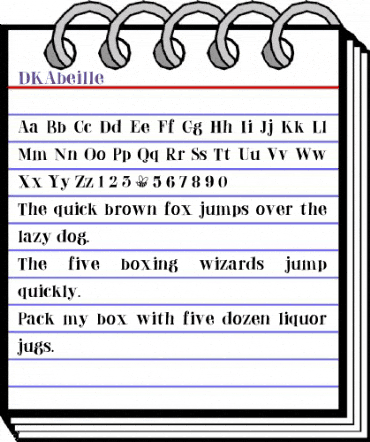 DK Abeille Regular animated font preview DK Abeille Regular animated font preview
