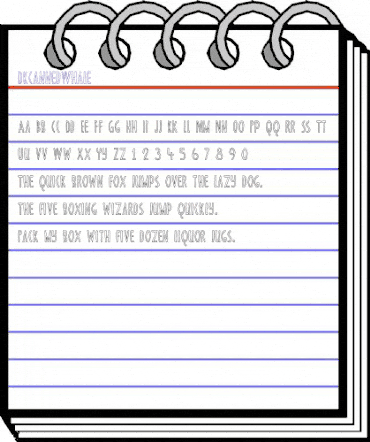 DK Canned Whale Regular animated font preview