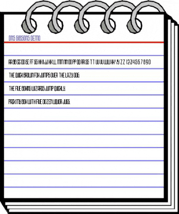 DNS Gibsons One Demo animated font preview DNS Gibsons One Demo animated font preview